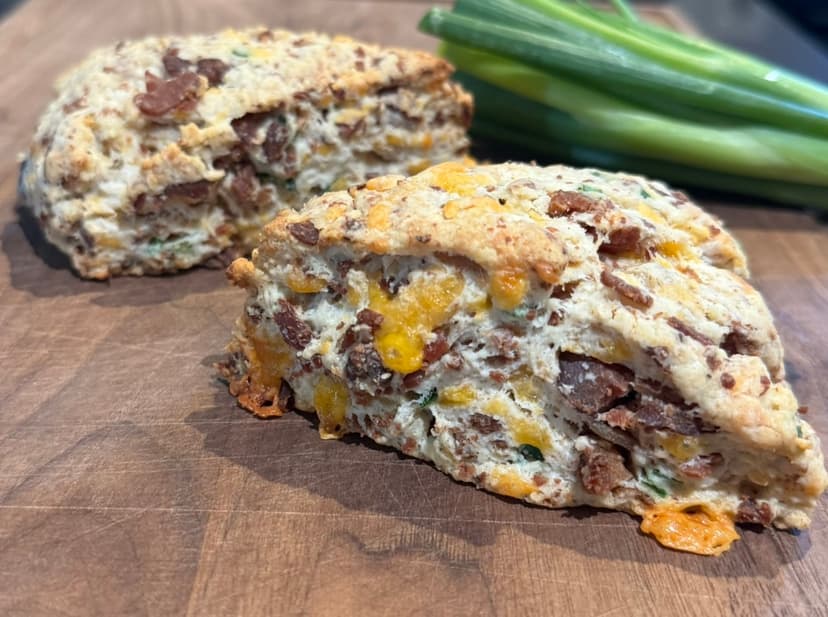 Bacon Cheddar Chive Scone